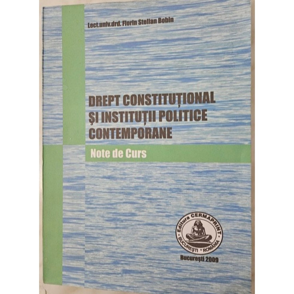 Drept Constitutional si institutii politice contemporane